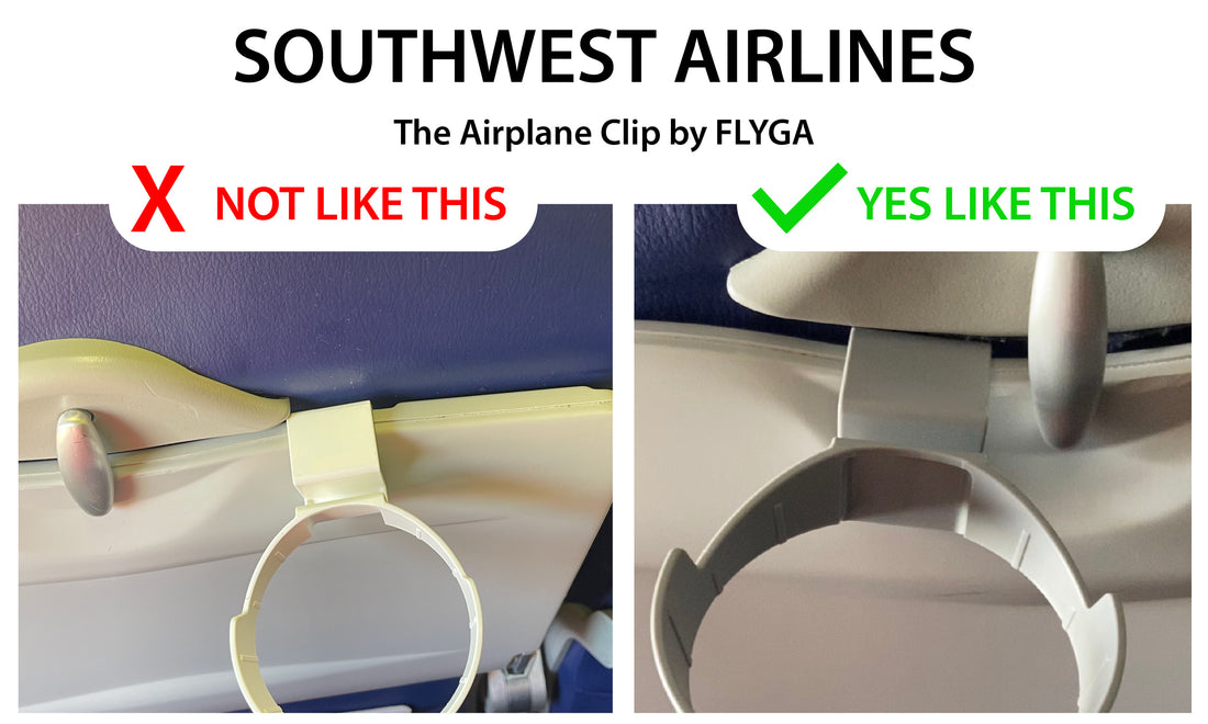 Improve your Southwest Airlines flight with The Airplane Clip by FLYGA